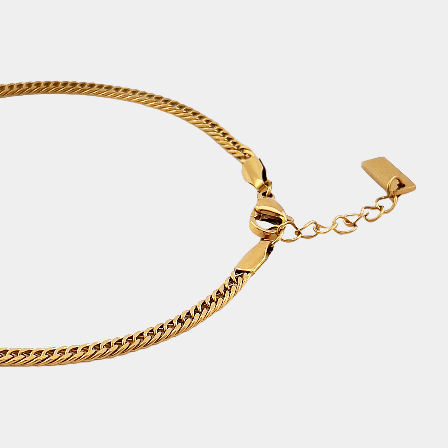 Cuban Armband 3mm Herren Gold aus Edelstahl