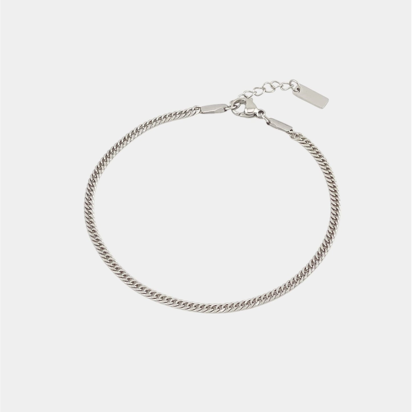 Cuban Armband in Silber aus Edelstahl von Evelence Schmuck