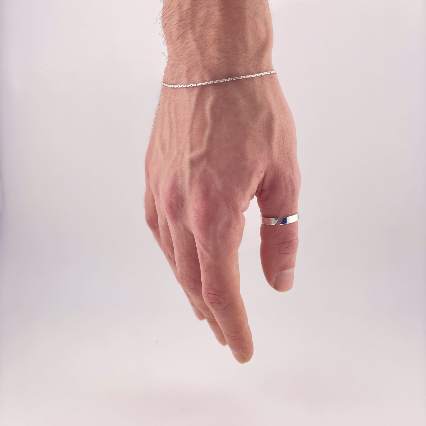 Wire Armband - Silber