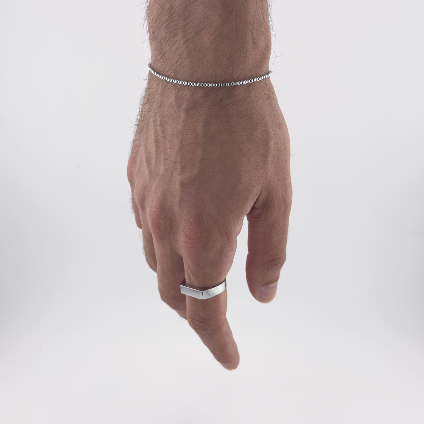 Micro Box Armband - Silber