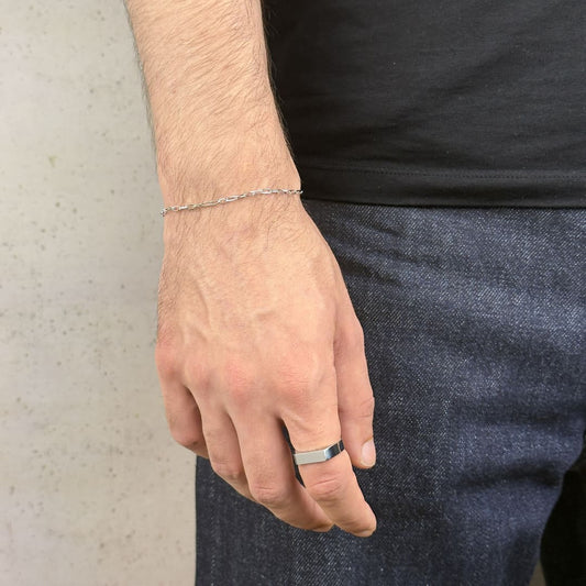 Micro Paperclip Armband - Silber