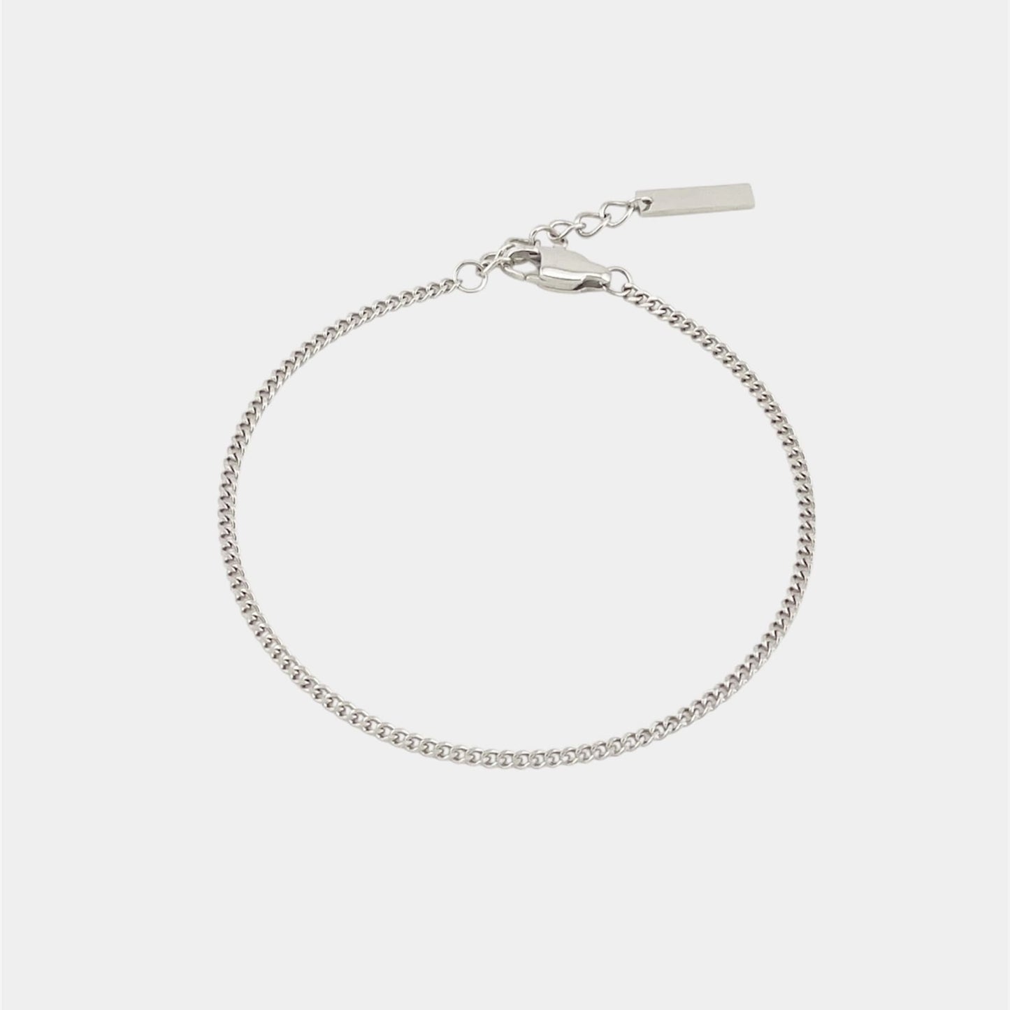 Micro Cuban Armband - Silber