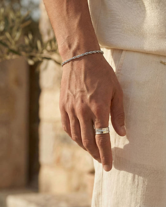 Rope Bracelet - Silver