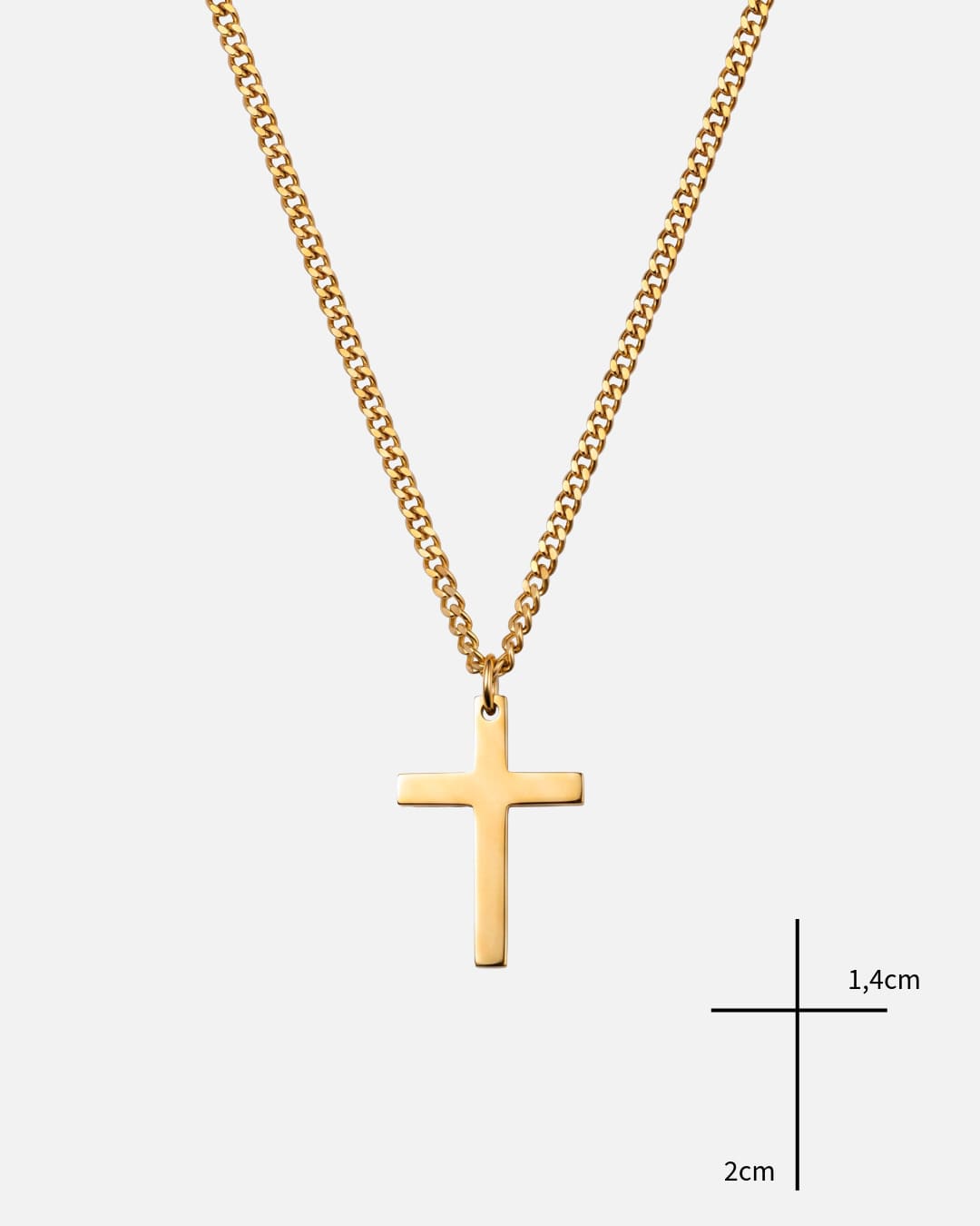 Kreuz Pendant - Gold