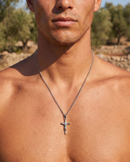 Crucifix Pendant - Silver