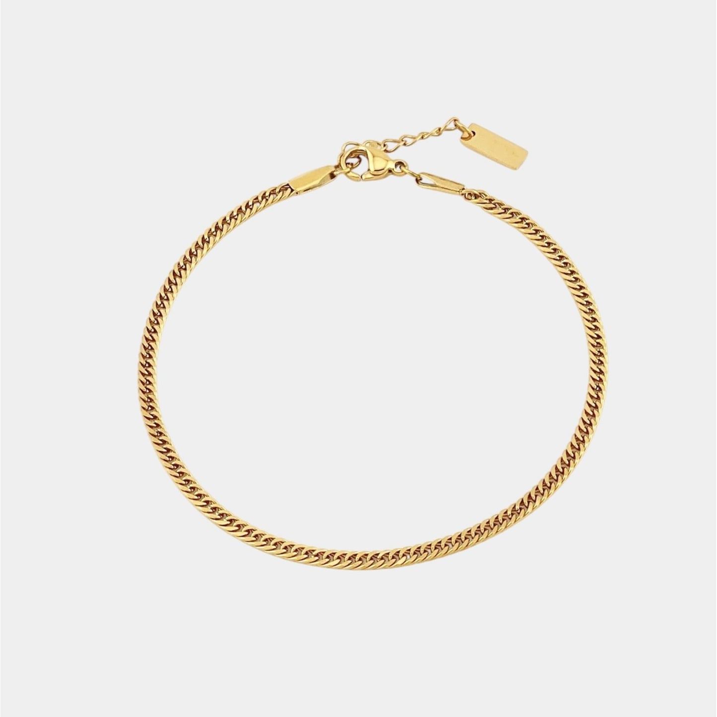 Cuban Armband in Gold aus Edelstahl von Evelence Schmuck