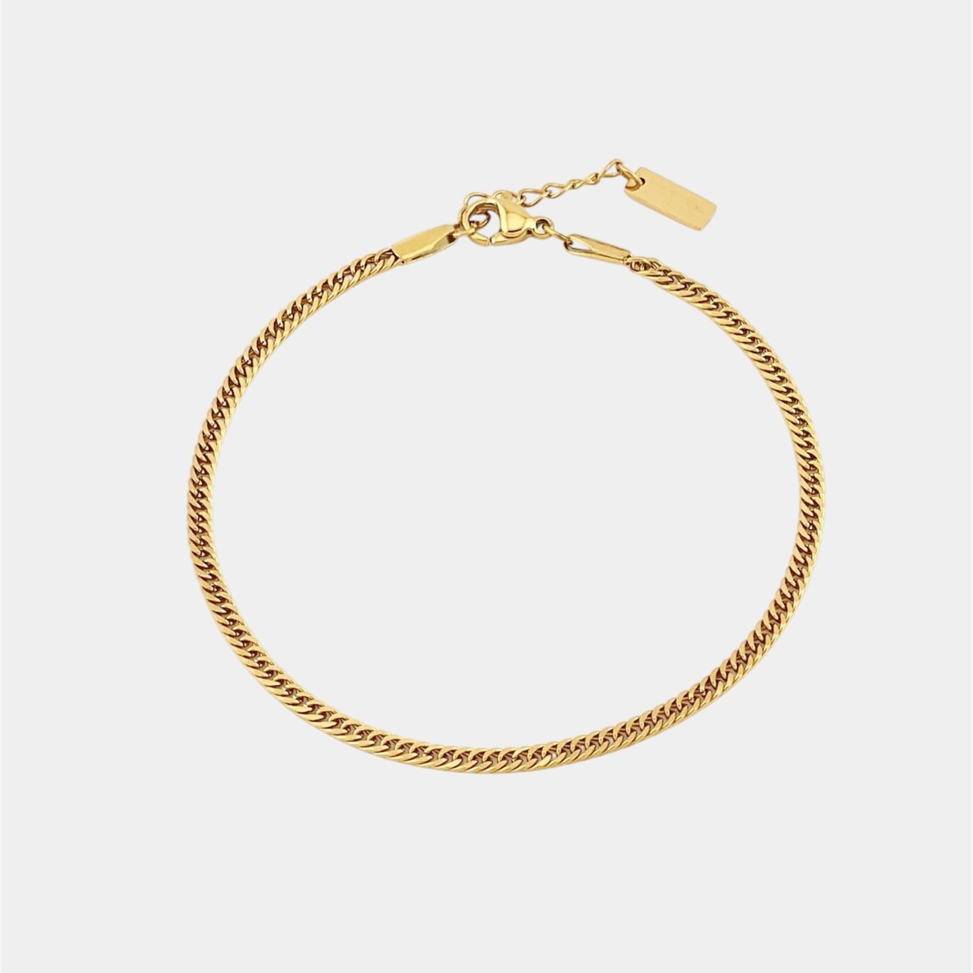Cuban Armband in Gold aus Edelstahl von Evelence Schmuck