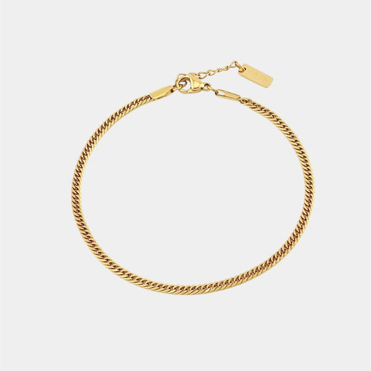 Cuban Armband in Gold aus Edelstahl von Evelence Schmuck