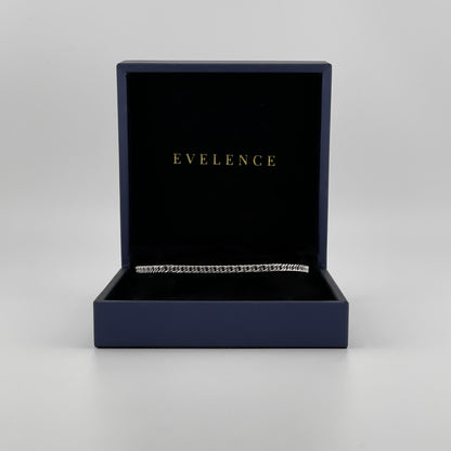 Cuban Armband in Silber aus Edelstahl in 3mm mit Geschenkverpackung von Evelence Schmuck