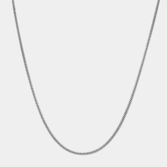 Cuban Kette aus Edelstahl in Silber