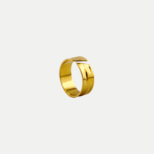 Hammered Ring - Gold