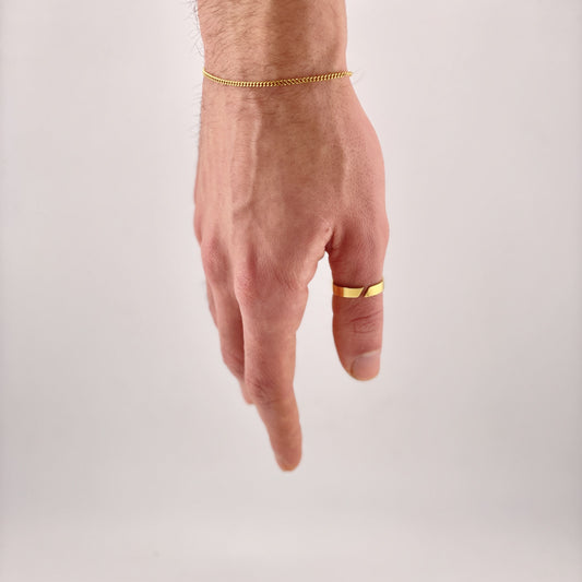Micro Cuban Bracelet - Gold