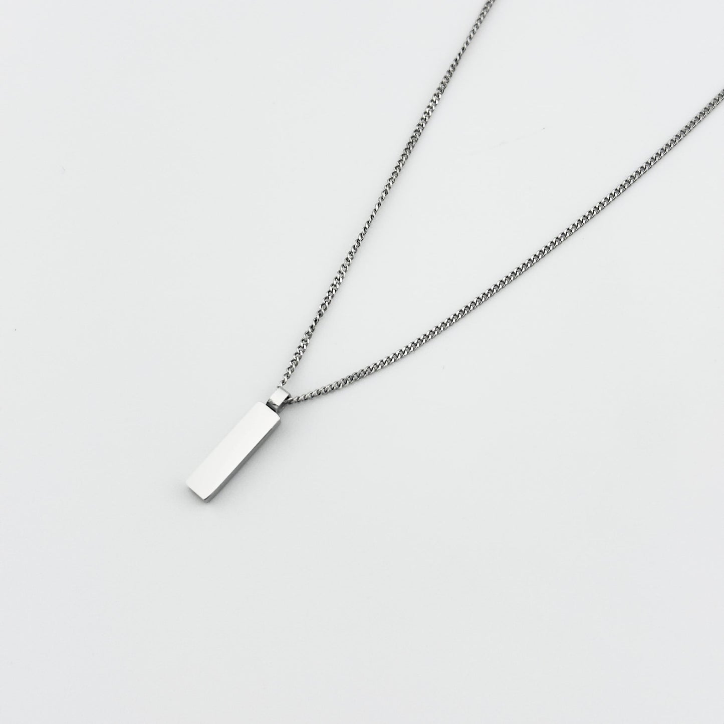 Minimalistic Cuban Stab Pendant - Silber