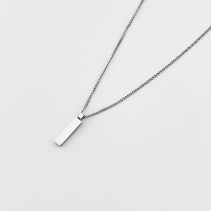 Minimalistic Cuban Stab Pendant - Silber