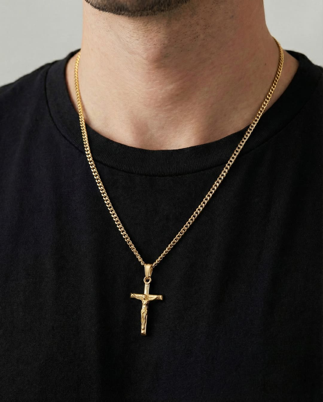 Kruzifix Anhänger - Gold