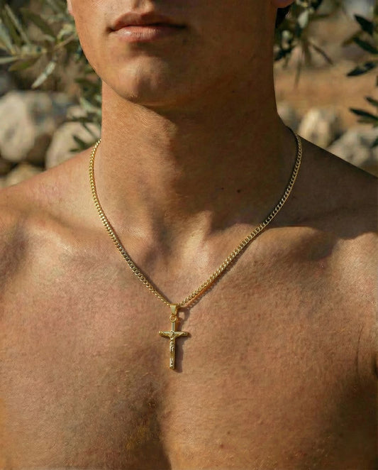 Crucifix Pendant - Gold