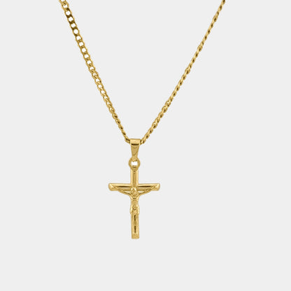 Kruzifix Halskette Gold Jesus Kreuz