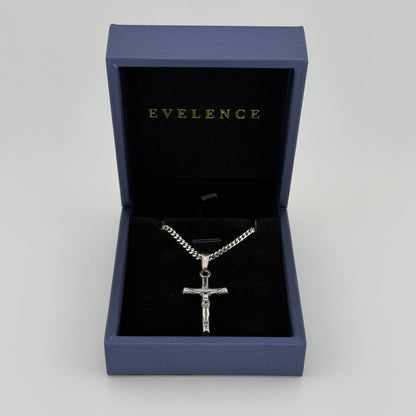 Kruzifix Pendant in Silber mit Geschenkbox