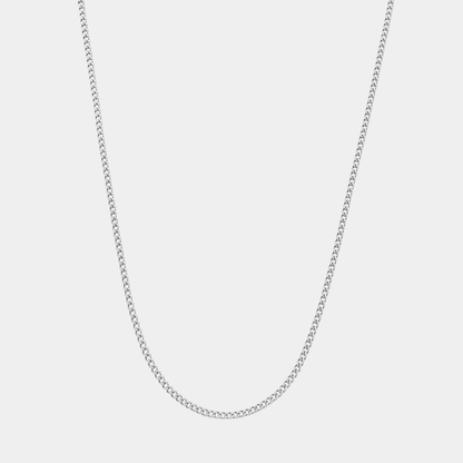 Micro Cuban Kette 1,6mm in Silber aus Edelstahl Wasserfest Evelence