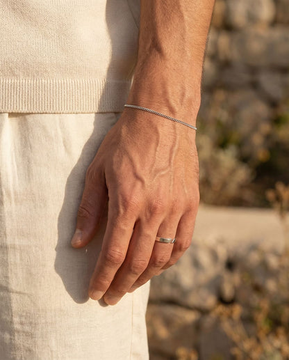 Micro Cuban Bracelet - Silver