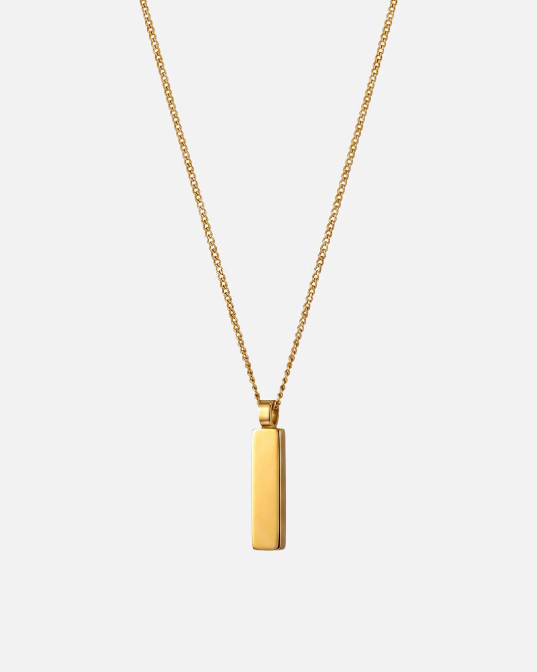 Minimalistic Cuban Totem Pendant - Gold