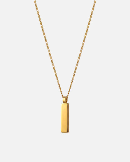 Minimalistic Cuban Totem Pendant - Gold