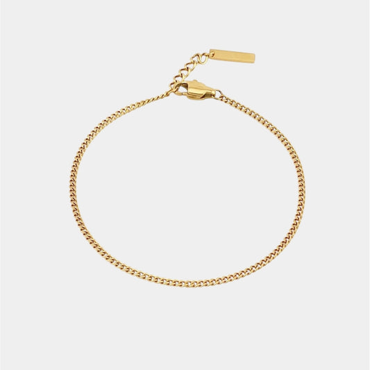 Micro Cuban Bracelet - Gold