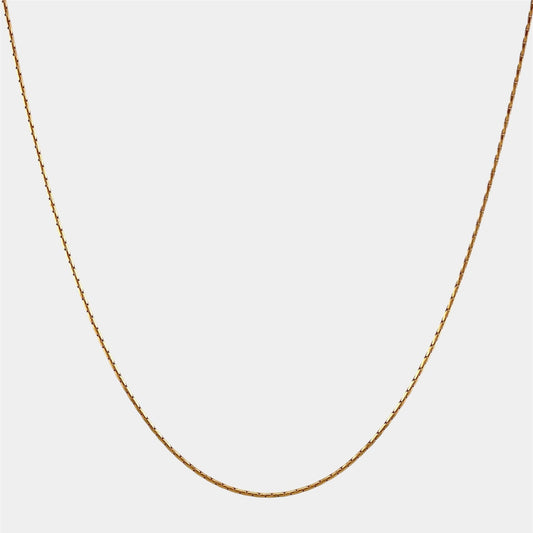 Wire Kette - 18k vergoldet