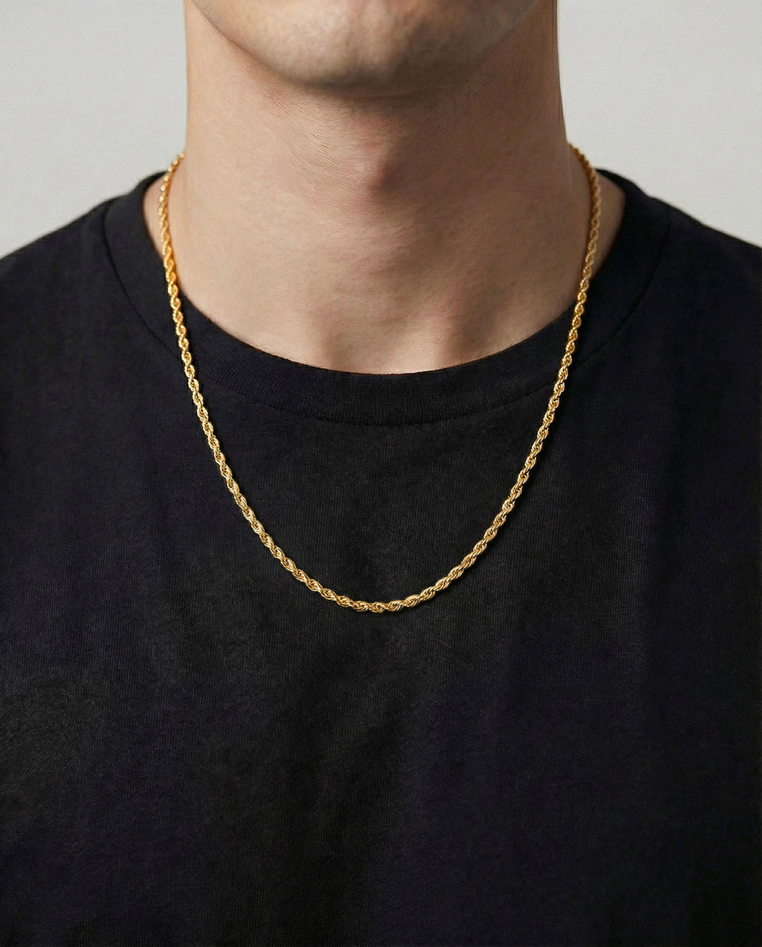 Rope Kette 3mm - Gold