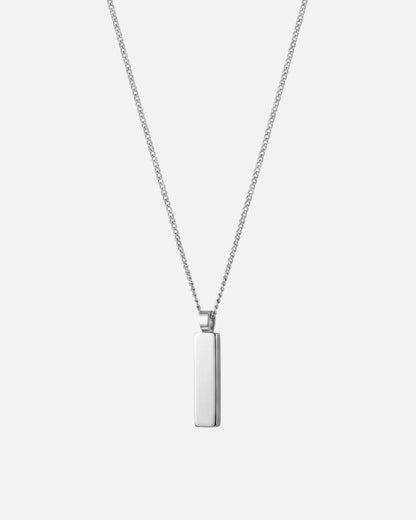 Minimalistic Cuban Totem Pendant - Silver