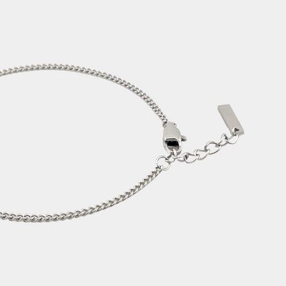 Micro Cuban Armband - Silber