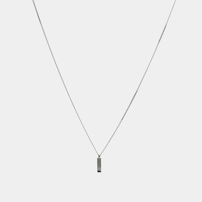 Minimalistic Cuban Stab Pendant - Silber