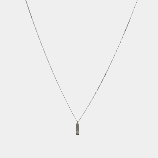Minimalistic Cuban Stab Pendant - Silber