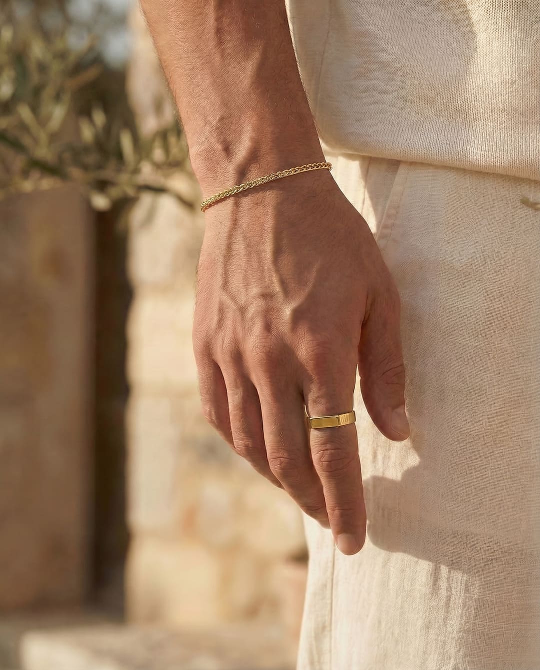 Wheat Armband 3mm - Gold