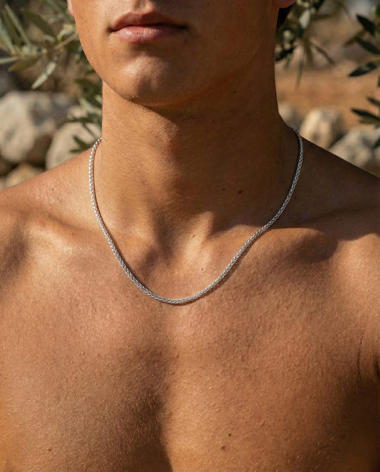 Wheat Necklace - Silver
