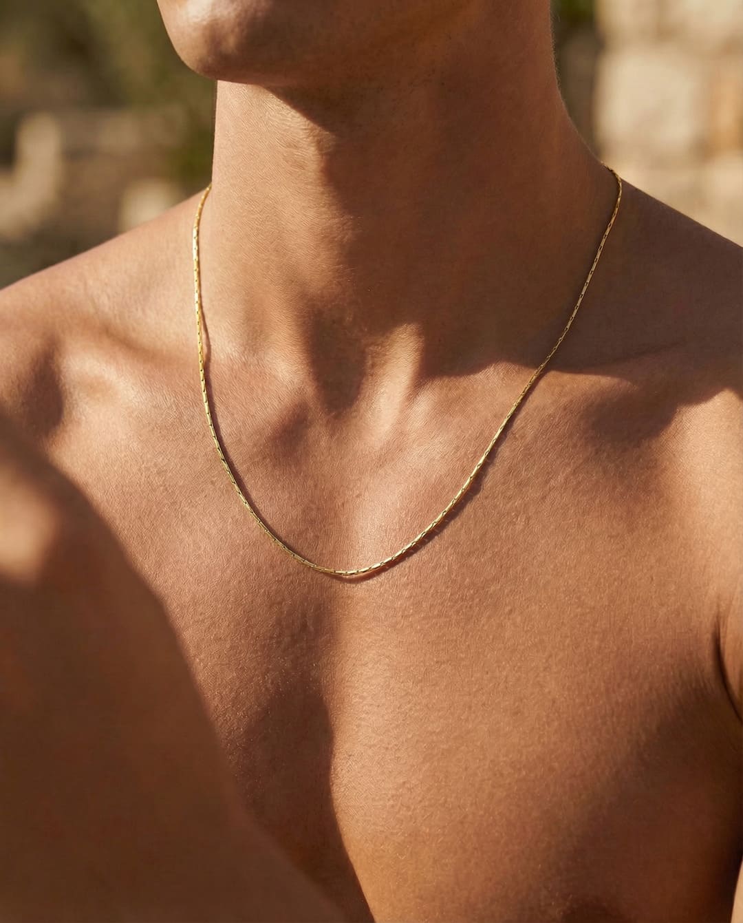 Wire chain - 18k gold-plated