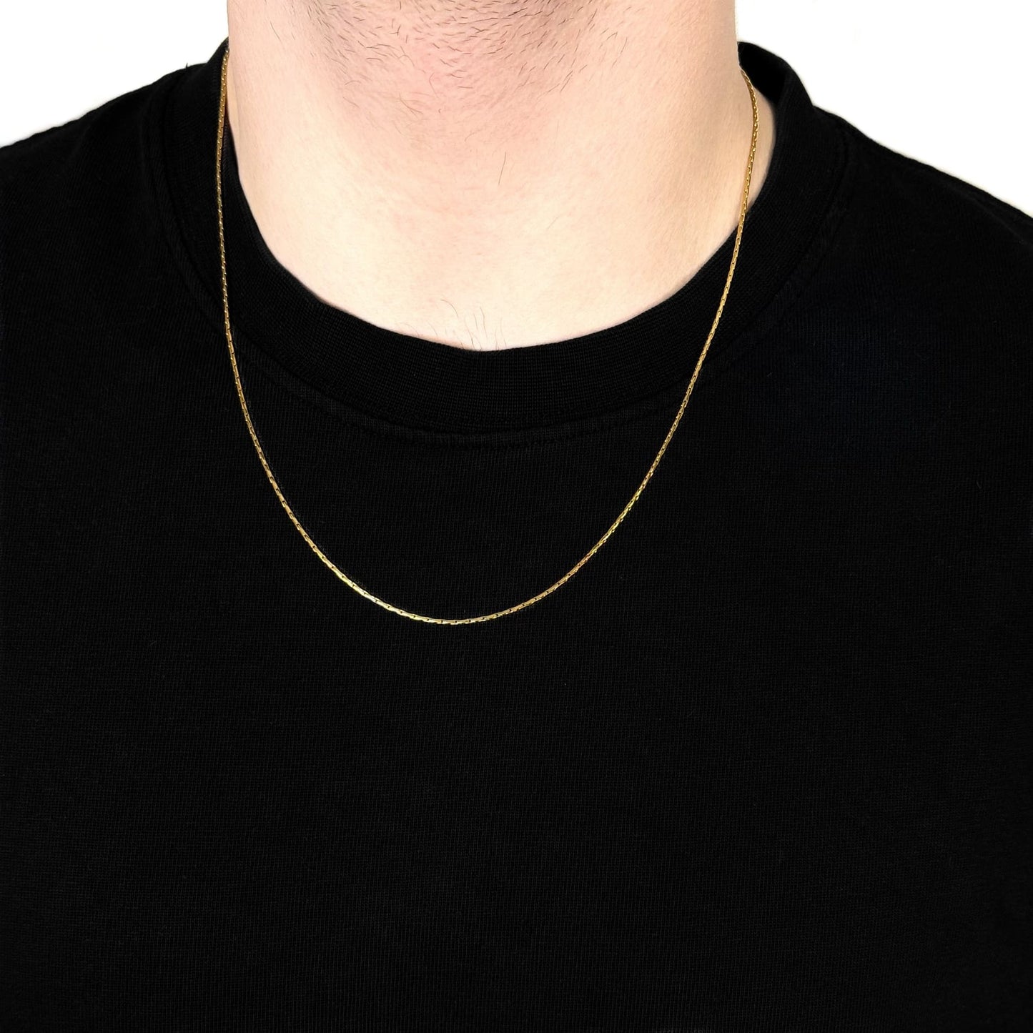 Wire Kette - 18k vergoldet